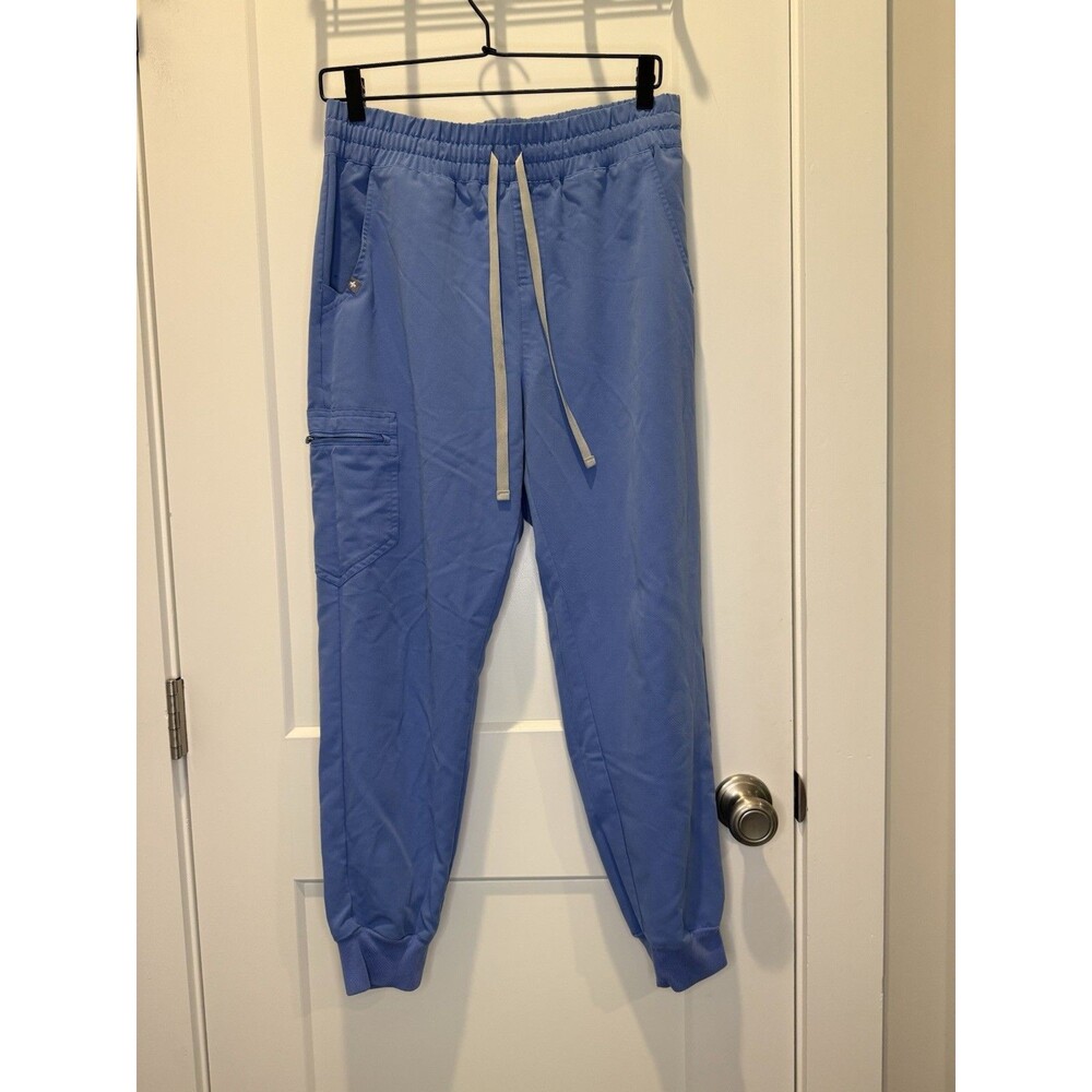 FIGS High Waisted Zamora Jogger Scrub Pants Blue Womens Medium Petite W20SW2028P